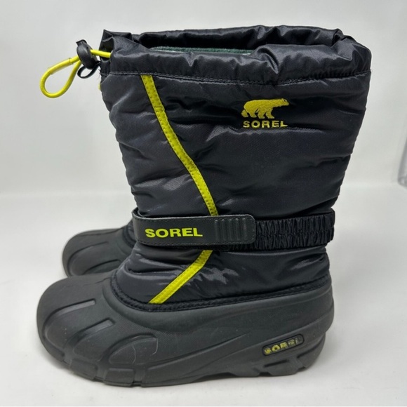 Sorel kids Winter Boots - Black and Yellow - Picture 2 of 4